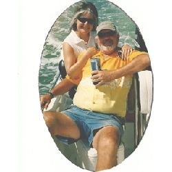 P-Bettina and I on John Callaways Boat